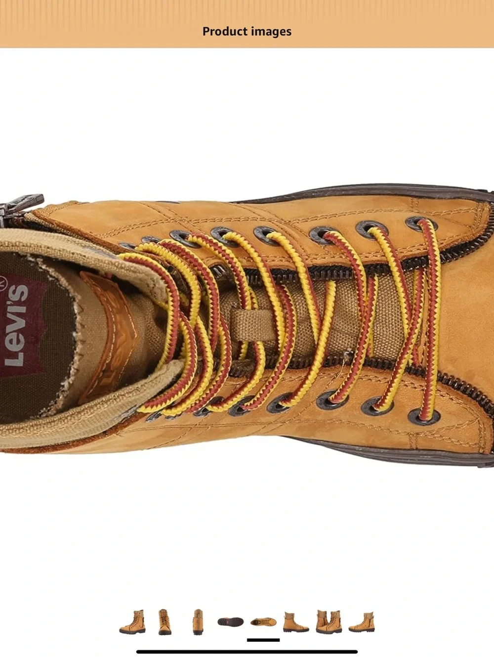 Levis Men's Sahara Nubuck Canvas Engineer Boot New